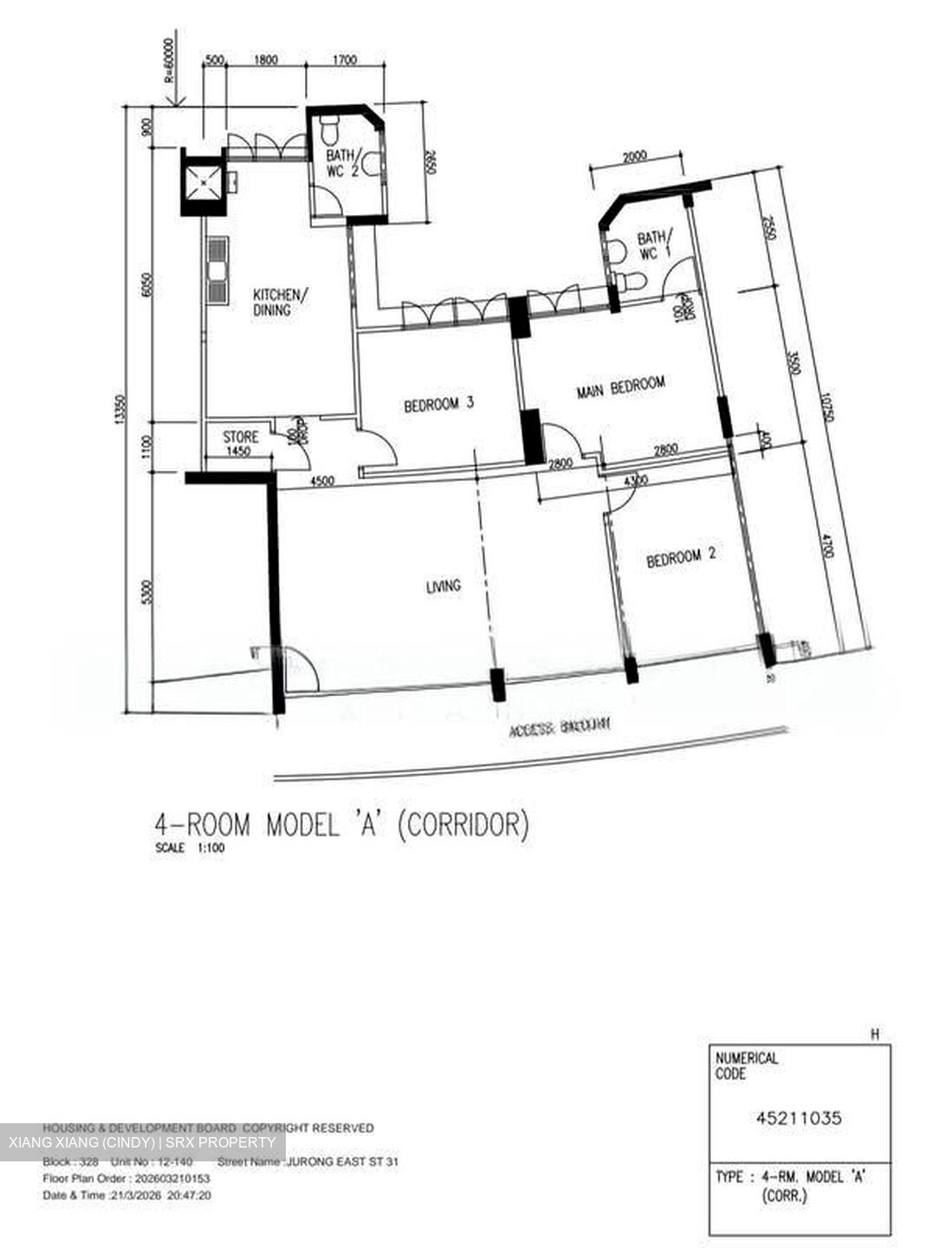 Blk 328 Jurong East Street 31 (Jurong East), HDB 4 Rooms #537322161
